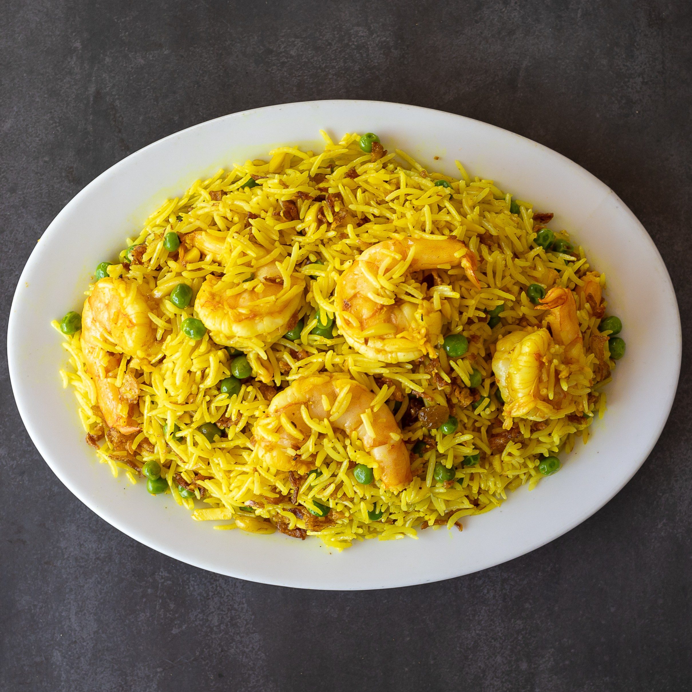 Shrimp Biryani.
